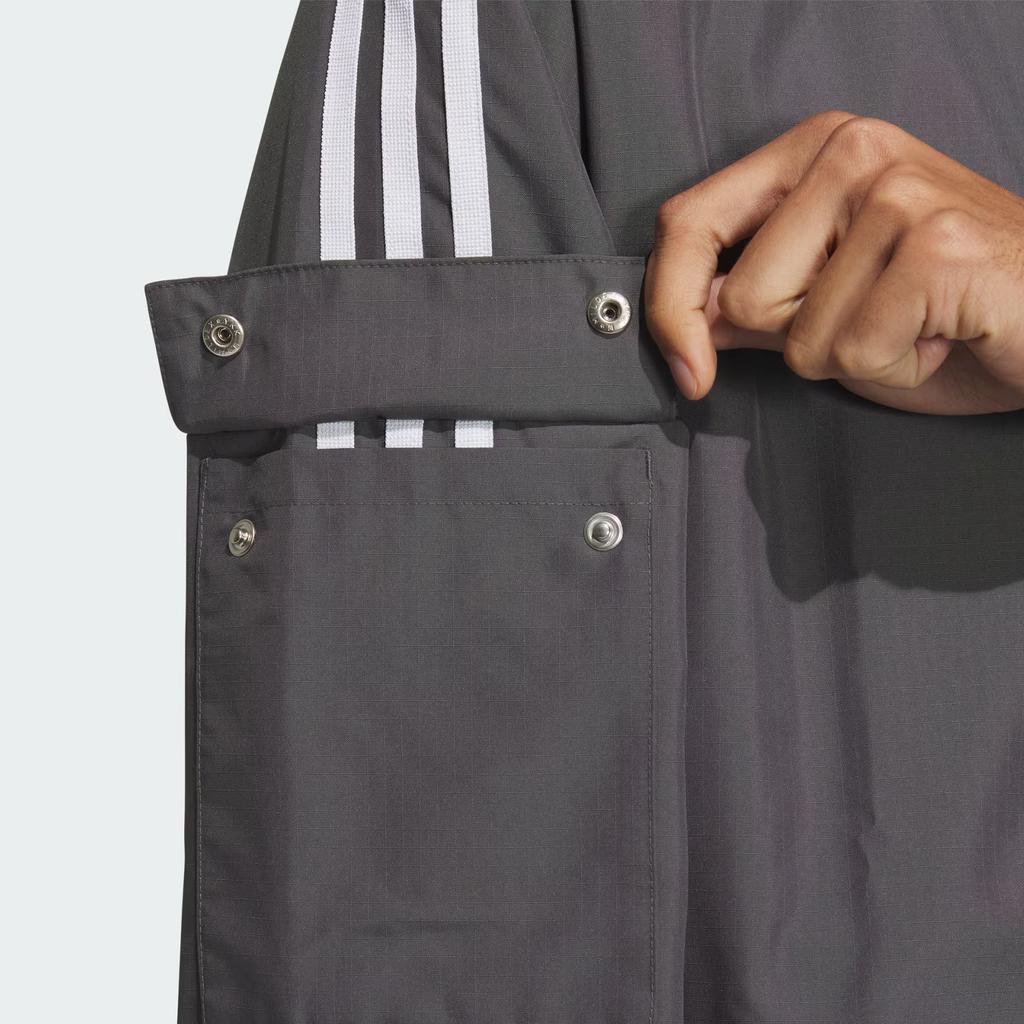 Adidas Originals Track Stag Casual Simple Versatile Hooded Jacket Unisex Jacket Dark-Gray KB1942