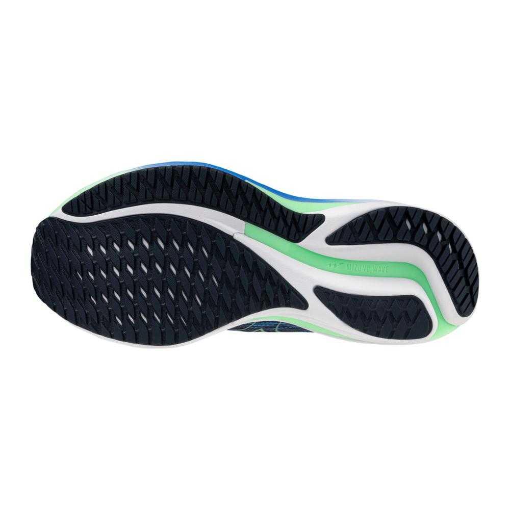 Mizuno Wave Rider 28 Fashion Non-Slip Low-Top Running Shoes Men Sneaker Vintage-Indigo 411456-8Z4S,J1GC240351