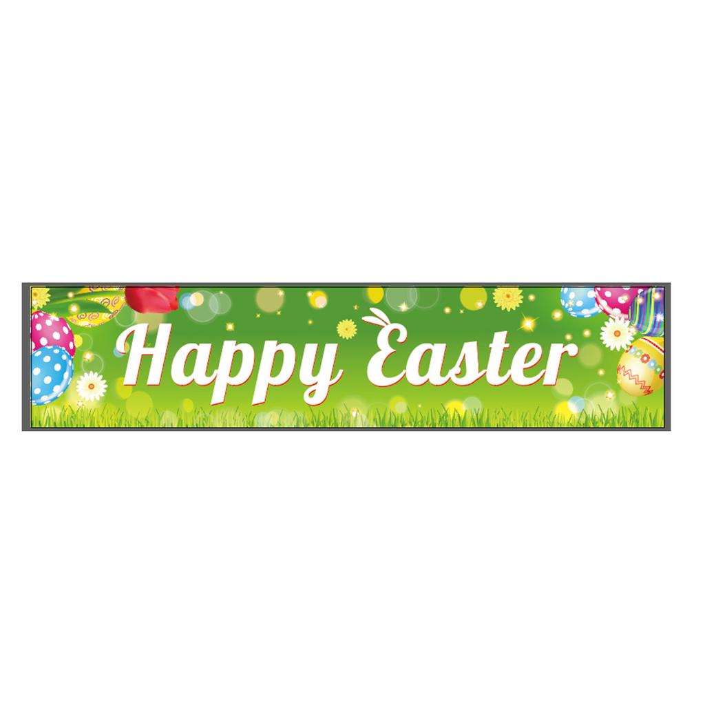300 * 50Cm Easter Courtyard Porch Fence Decorative Banner Rabbit Egg Poster Custom