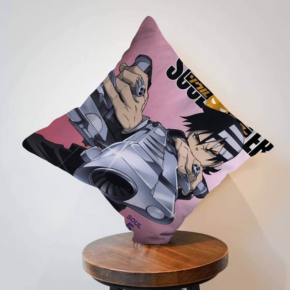 Anime Soul Eater Personalized Pillow Cover Kids Bedroom Wild Party Decor Pillowcase kid Birthday shower Gift