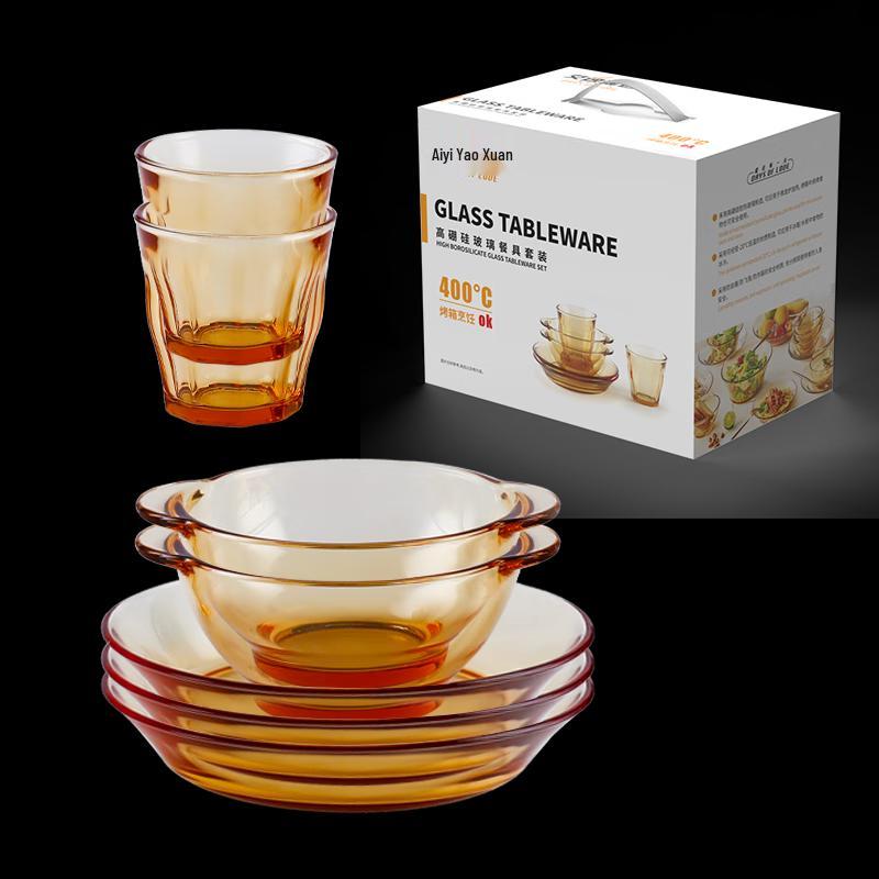 Набор столовой посуды из боросиликатного стекла CJ-21133