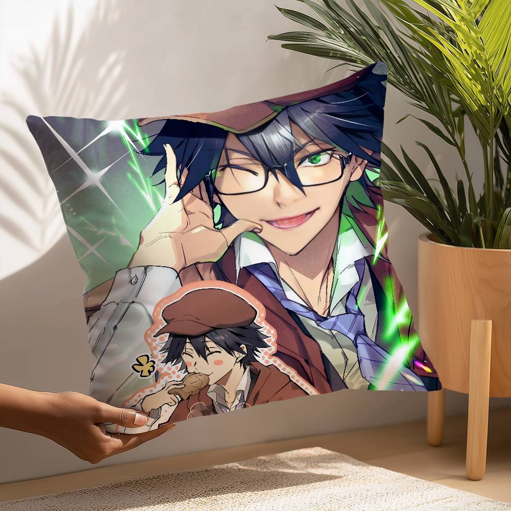 Bungo Stray Dog Edogawa Ranpo Pillow Case Plush Fabric Soft  Pillowcase Double Sided Print Cushion Cover Household Gifts