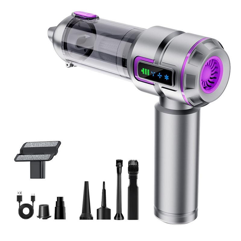 

2025 НОВЫЙ Автомобильный пылесос 998000 ПА Мини Беспроводной Мощный Портативный Автомобильный пылесос для Дома Ручной Воздуходувка Автомобильный пылесос фиолетовый