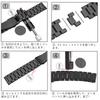 SEUER 20mm Stainless Steel Watch Metal Watch Quick Release Replacement Unisex Band, Bracelet, Strap, (Black, 20mm)