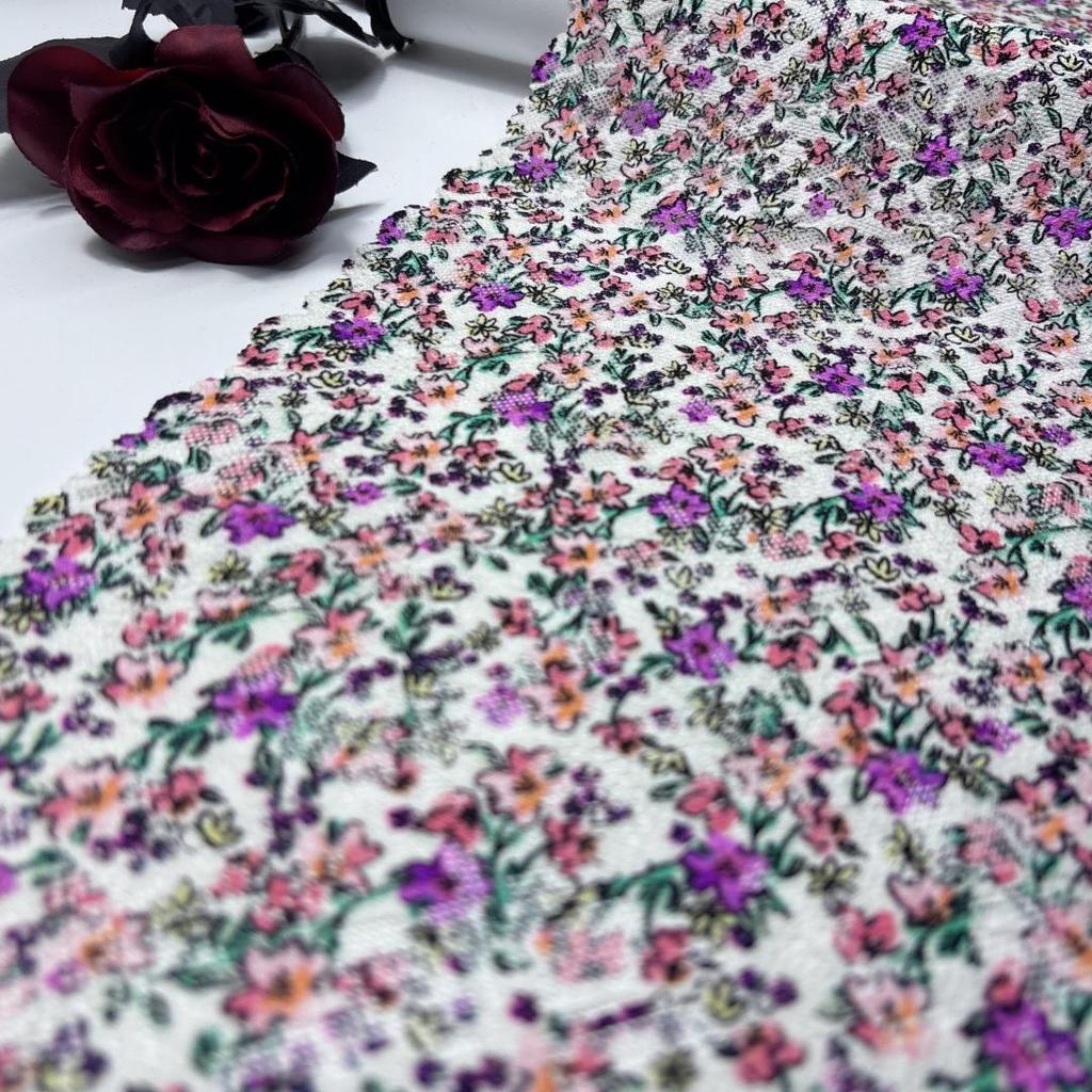 19cm Wide Stretch Lace, Multicolor Elastic Spandex Lace Trim for Lingerie, Bra, Underwear, Garment, Crafting & Sewing