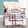 Peppa Pig Customize Text Blanket Multi-purpose Customizable Blanket Durable Comfort Throw For Livingroom Living Room Office Sofa