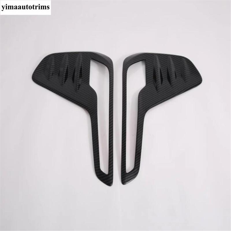 Rearview Mirror / Front Fog Light Lamp Eyebrow Cover Trim For Chevrolet Cavalier ONIX - 2024 ABS Carbon Fiber Accessories