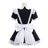 Uniforme de soubrette Rabbit Hole Femmes Sexy Costume Cosplay Noir Blanc Costume Robe Halloween Carnaval