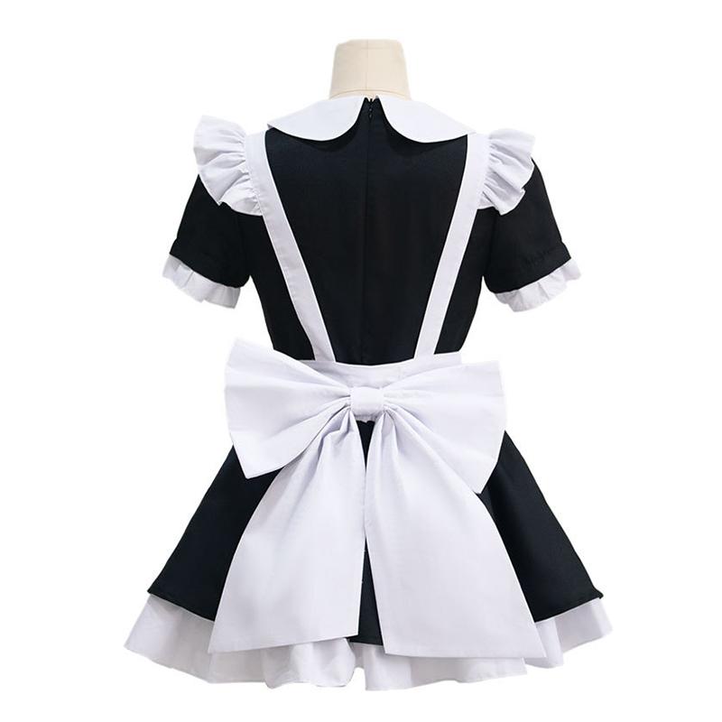 Rabbit Hole Maid Uniform Women Sexy Cosplay Costume Black White Suit Halloween Carnival Dress