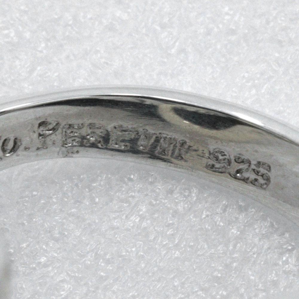 TIFFANY&Co. Open heart Ring Elsa Peretti Silver925 #6.0(US Size) heart 4.9g Women Used