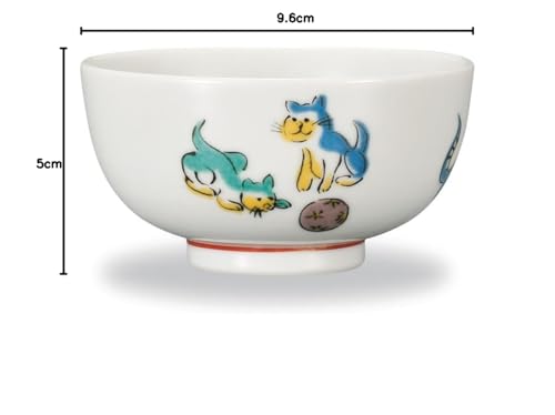 Kutani Ware Iwataya Small Rice Bowl, Cat AP7-0623