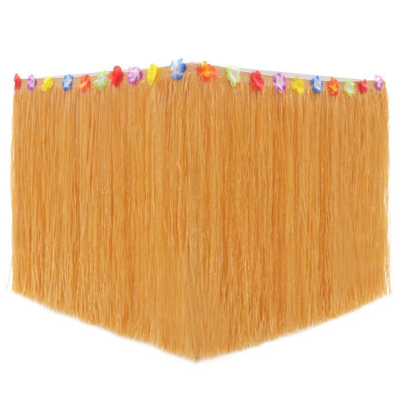 Straw Color Table Skirt 60CM Party Decor Hanging Ornament for Home Door Curtain