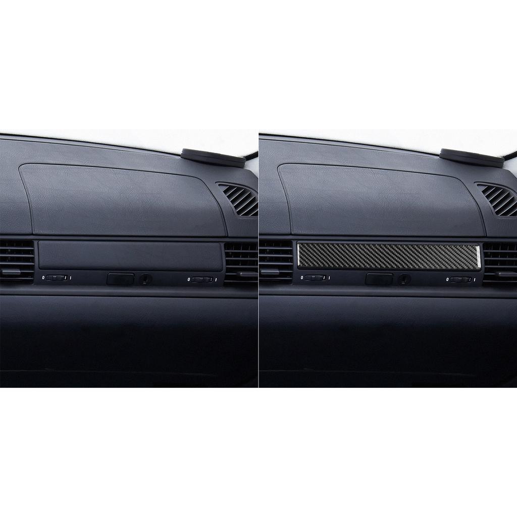 Real Carbon Fiber Car Accessories Passenger Dashboard Panel Trim Cover Soft Sticker For BMW E36 3 Series/M3 1994 1995 1996 blvc18