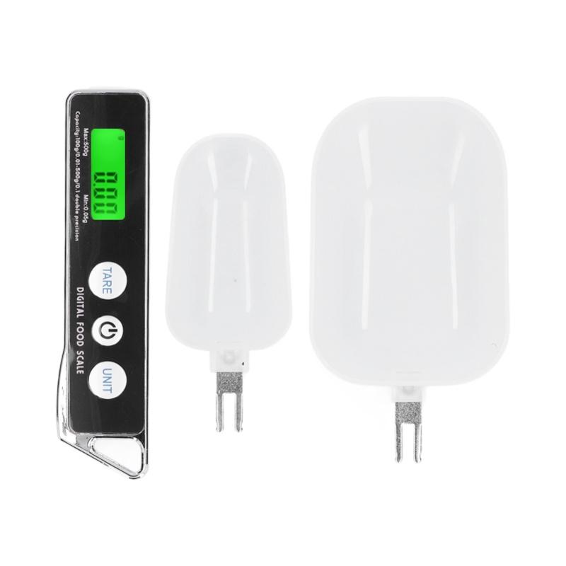 Digital Spoon Scale Household Portable Stainless Steel Kitchen Baking Scale For Flour Tea Spices 500g/0.1gRed