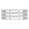 3Pcs Heavy Duty Stainless Steel Door Security Strike Plates Deadbolt Lock Body Guide Plates for Home Office Shop Anti Theft Door