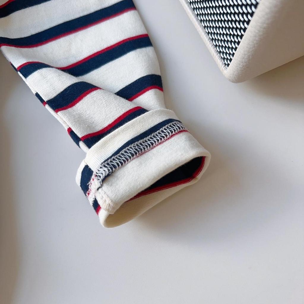 Girls' Rabbit Police Officer 2-Piece Set: Striped Shirt & Suspender Skirt for Casual Wear (Style AQB039)