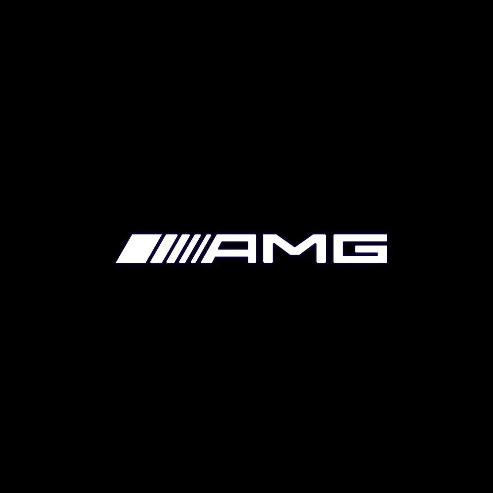 DQY2   New For Mercedes Benz 2X Car Door Sign Welcome Light LED Projection Light For Mercedes Benz AMG GLC GLA GLE GLS GL W204 W176 W20