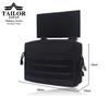 TAILOR JAPAN Drop Hanger Pouch, Chest Rig Pouch, Erweiterbare Tasche, Kletttasche, Taktische Tasche, EDC-Tasche, 1000D (Schwarz)