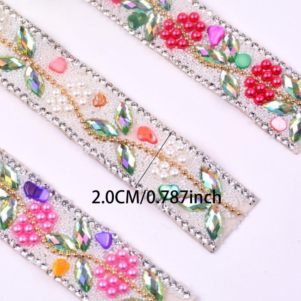 DIY Rhinestone Trim Self Adhesive Resin Rhinestone Rhinestone Chain  Apparel Decoration