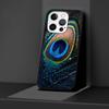 Peacock Feathers Case for Apple iPhone 14 11 7 SE 2020 8 X XS 13 12 Mini XR 15 Pro Max Silicone Black Soft Phone Cover