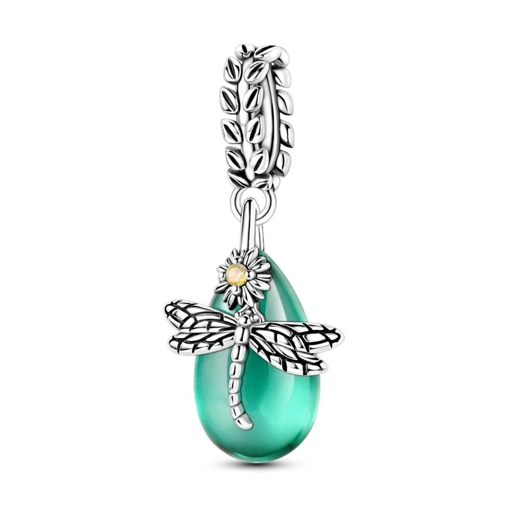 925 Silver Butterfly Firefly Pendants Charms Beads For Women Fine Jewelry Making Necklace Bracelet