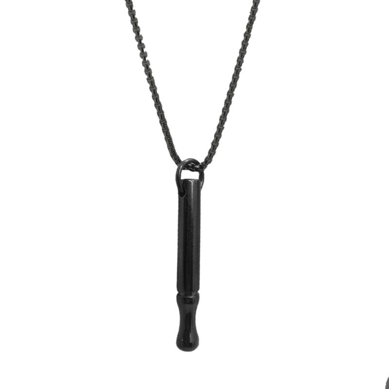 Stress Anxiety Necklace Mindfulness Breathing Tool Natural Calming Relief Chain Breathlace Necklaces Quit Smoking Anxiety Relief