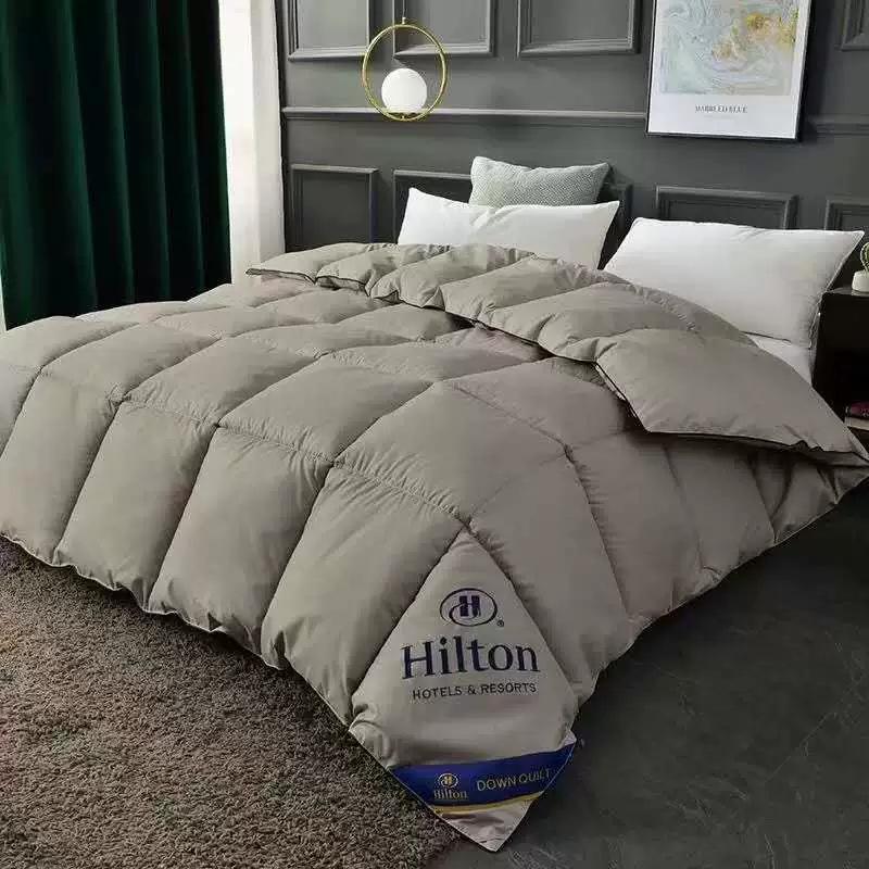 

Hotel Four Seasons Quilt Warm Single Bed Feather Velvet Comforter Air-conditioner Quilts Comfortable Blanket 1.5x2m сірий