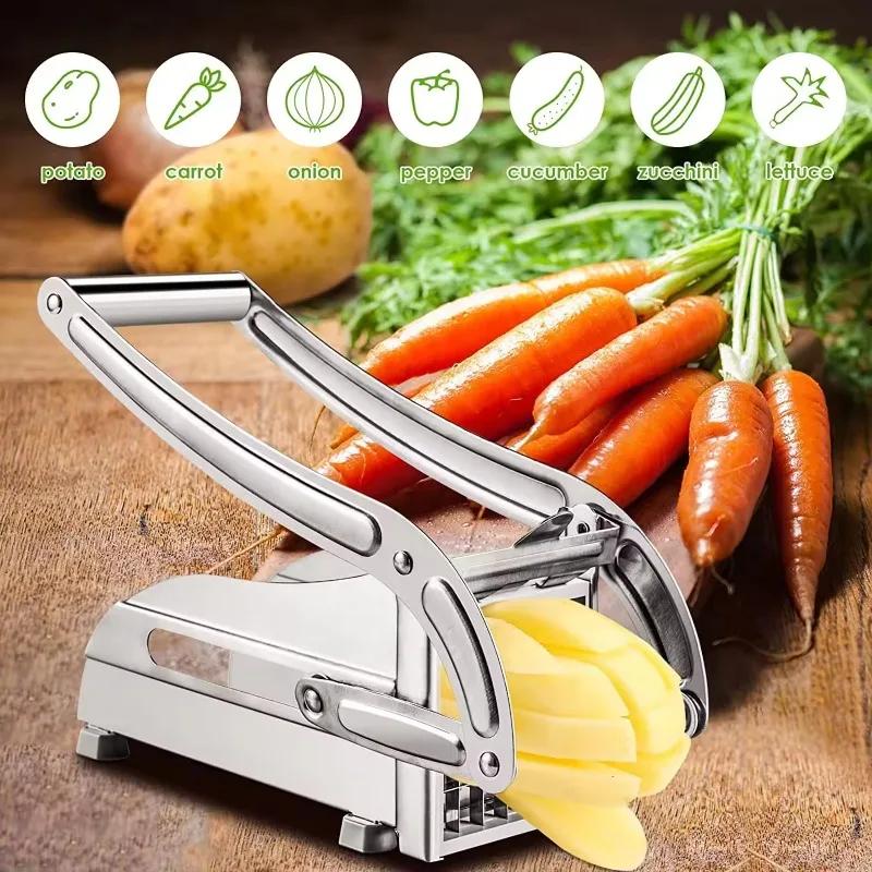 Stainless Steel Shredder, Potato Cutter, Meat Chopper, French Fries Slicer, Cutting Machine, Blade, Potato Chips Maker