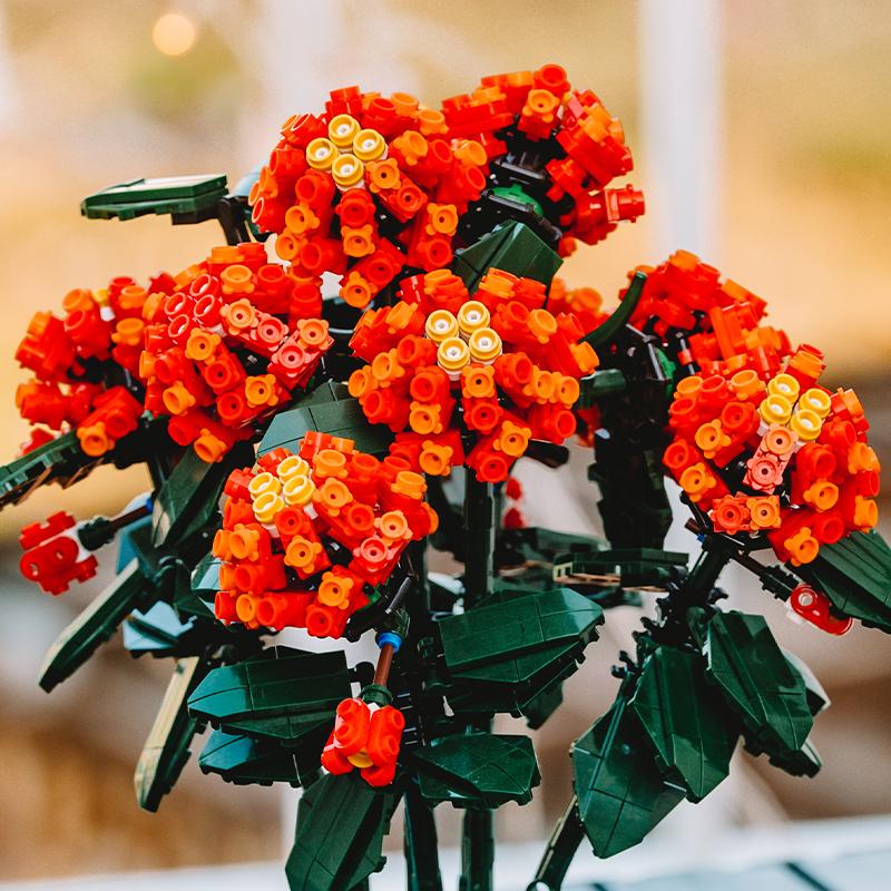 Building Blocks, Biomimetic Flowers, Horse Tassels, Potted Plants, Bedroom Decorations To Enhance Focus