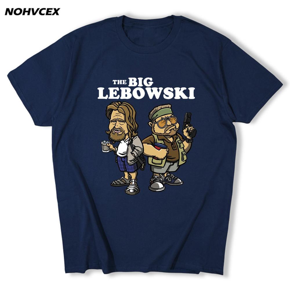 The Big Lebowski The Dude Cult Movie Man Summer Short Sleeve Cotton T Shirt