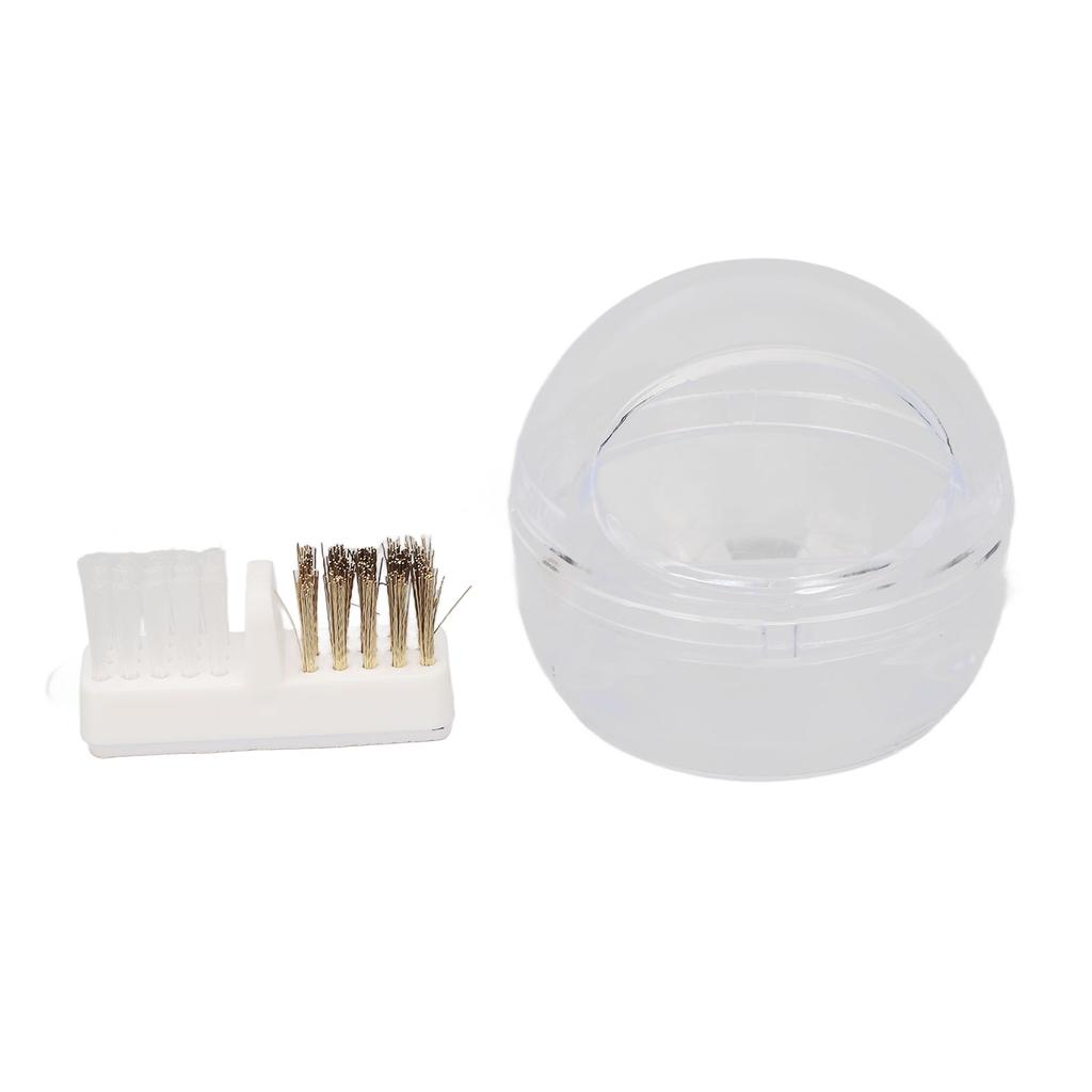 Nail Cleaning Brush Box Professional Portable Manicure Polishing Brush Box for Nail Art Beauty