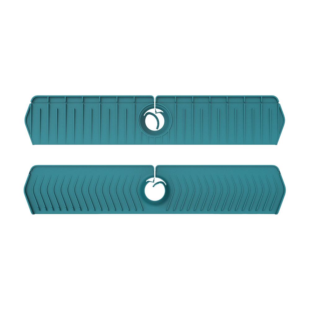 Quick Dry Faucet Splash Catcher Fast Drainage Countertop Protector Drain Rack Sink Area