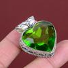Faceted Peridot Pendant Top Quality Gemstone Jewelry Vintage Handmade Pendant 925 Sterling Silver Pendant Stylish Jewelry Engagement Gifts