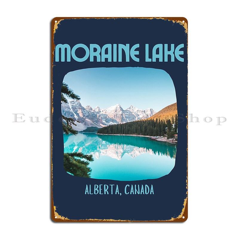 

Moraine Lake Alberta Canada Metal Sign Home Painting Pub Customized Club Tin Sign Poster 7.9x11.8In(20x30cm)