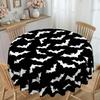 1 Black And White Bat Tablecloth, Easy To Clean, Perfect For Home And Kitchen Decor, Festive Table Decor