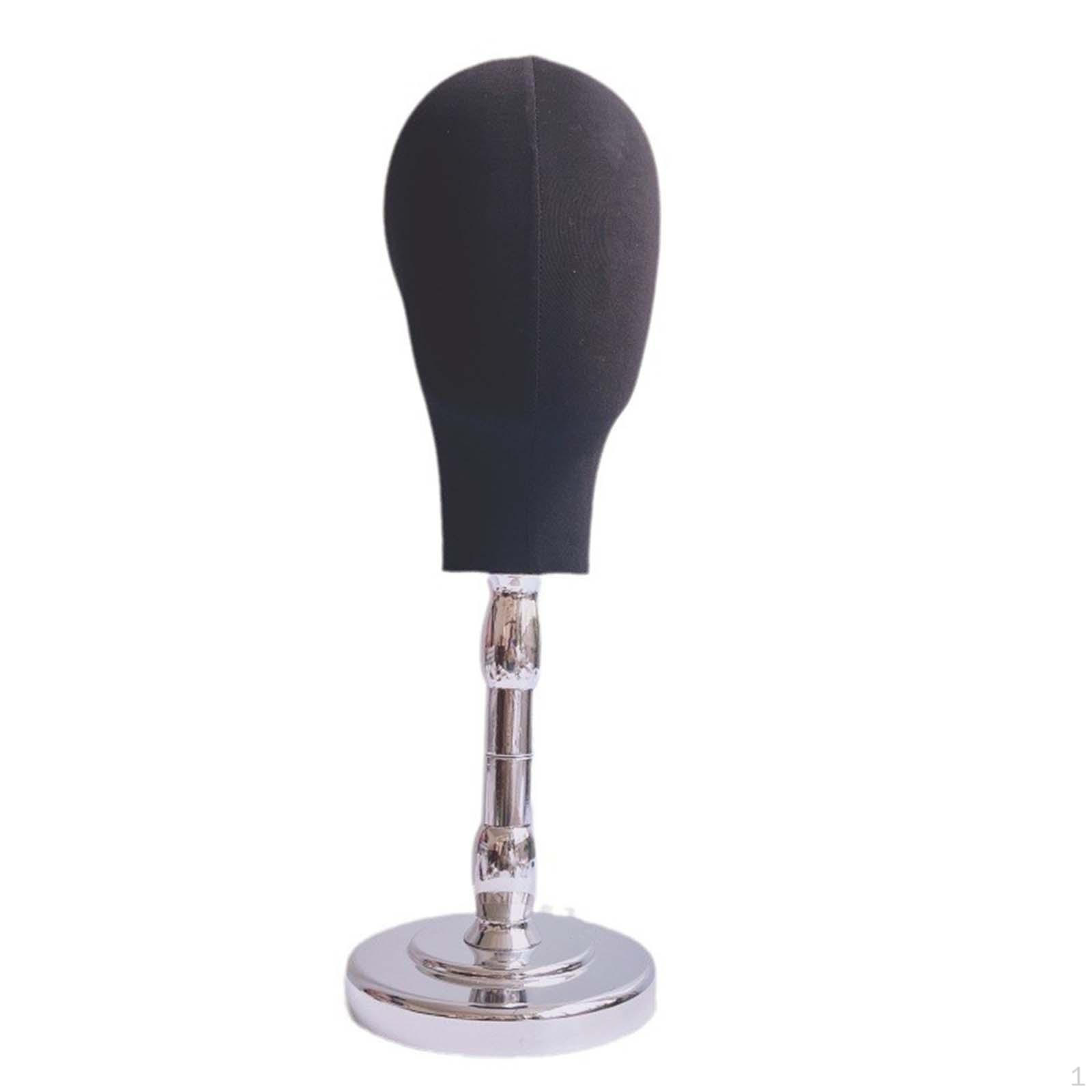 

Hat Display Holder Mannequin Head for Wigs And Accessories in Home Or Business Silver base