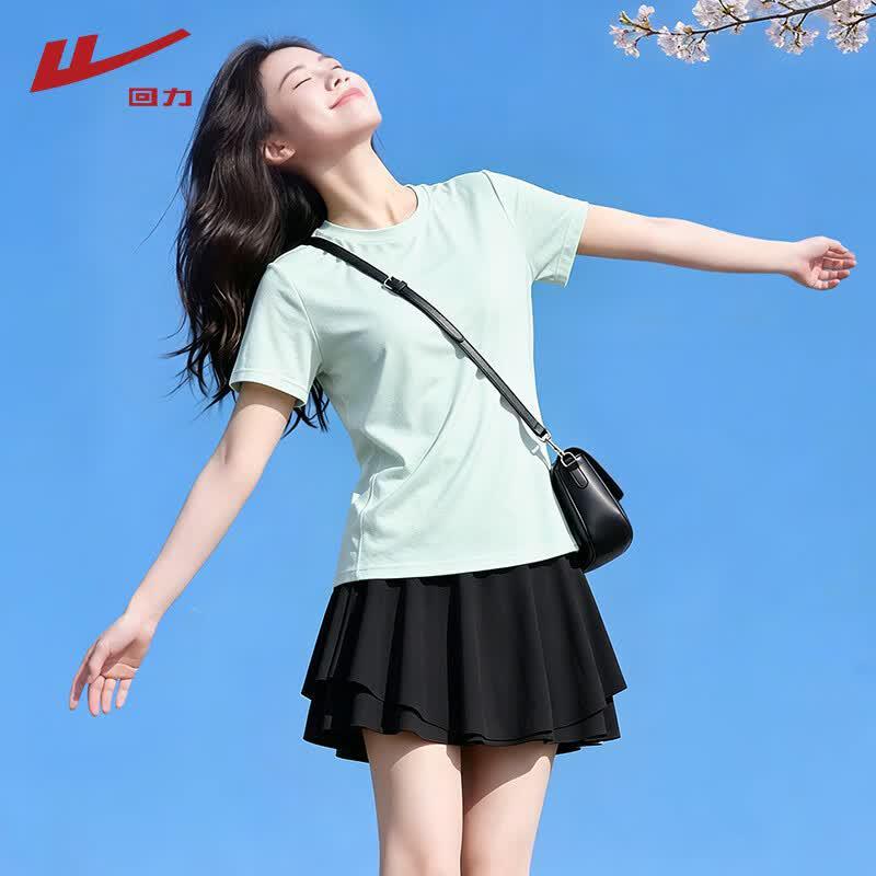 Warrior Women s Ice Silk Quick-Dry Short-Sleeve & Skirt Set M
