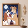 Diamond Painting Kit Classic Lady and the Tramp Home Decor Craft Perfect Gift Idea Diamond Art