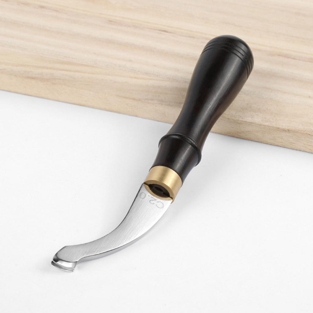 Leather Edger Creaser Wooden Handle Leather Shallow Slot Edging Device Trimmer Grooving Creasing Leather Edging Creaser