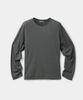 Kueo Linen Blend Long Sleeve T-Shirt (Charcoal Gray)