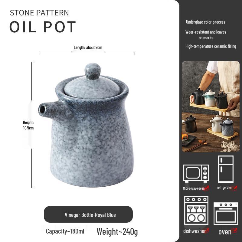 ZISIZ Японская Ретро Керамическая Бутылка для Приправ