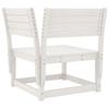 5 Piece Garden Sofa Set White Solid Pine Wood