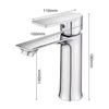 Luxury Modern Single-Hole Mounted Thermostatic Basin Faucet Contemporary Design Hot and Cold for Home and School Bathroom Use