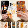 Autumn Leaves Fall Fox Pumpkin Halloween Phone Case For iPhone 14 11 12 13 Mini Pro XS Max Cover 6 7 8 Plus X XR SE 2020