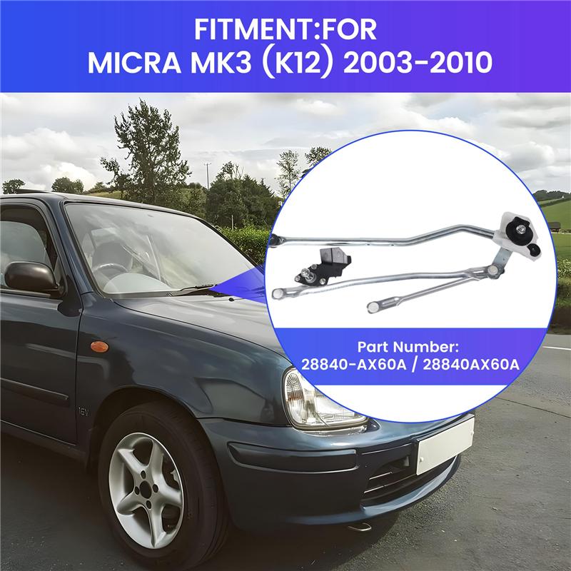 A58X-28840-AX60A Car Front Windscreen Wiper Motor Linkage For NISSAN MICRA MK3 (K12) 2003-2010