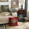 Flowers Embroidery Cushion Cover Embossed Pillowcases Jacquard Pillow Cover for Living Bedroom Home Decor 45x45cm