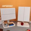 Portable LED Vanity Mirror With Light Desktop Makeup Bedroom Bathroom Travel Gift
