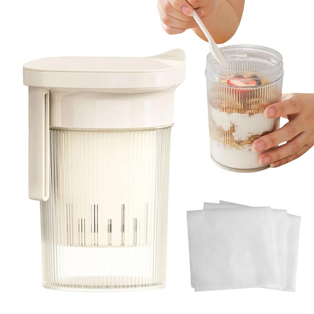 Large Capacity Yogurt Filter Spring Press Type Whey Separator Fruit Juice Filter  Breakfast