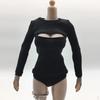 -Shirt Long Sleeve Mesh Belt Adjusted To Action Figure Cloth