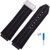 Klockarmband för HUBLOT BIG BANG Silikon 24*17mm 26*19mm Vattentätt Herrklocka Rem Kedjeklocka Gummiarmband armband2027